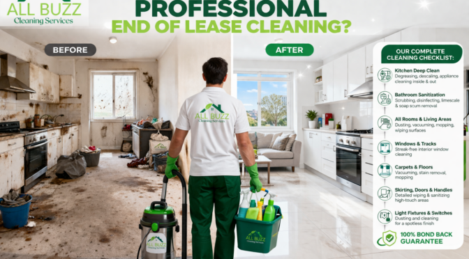 What’s Included in Professional End of Lease Cleaning?