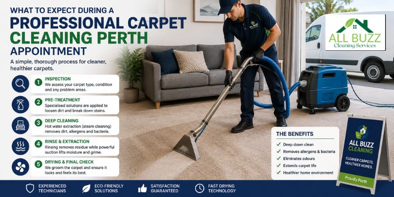 Expect During a Professional Carpet Cleaning Perth Appointment